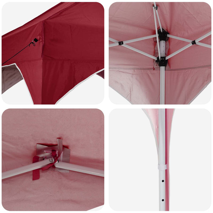 Cort de Petrecere Pop-up 194 x 194 x 245 cm Burgundy - WALTI WALTI