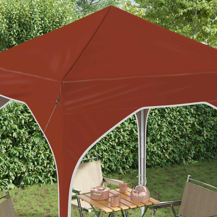Cort de Petrecere Pop-up 194 x 194 x 245 cm Terracota - WALTI WALTI