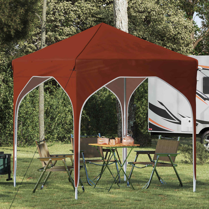 Cort de Petrecere Pop-up 194 x 194 x 245 cm Terracota - WALTI WALTI