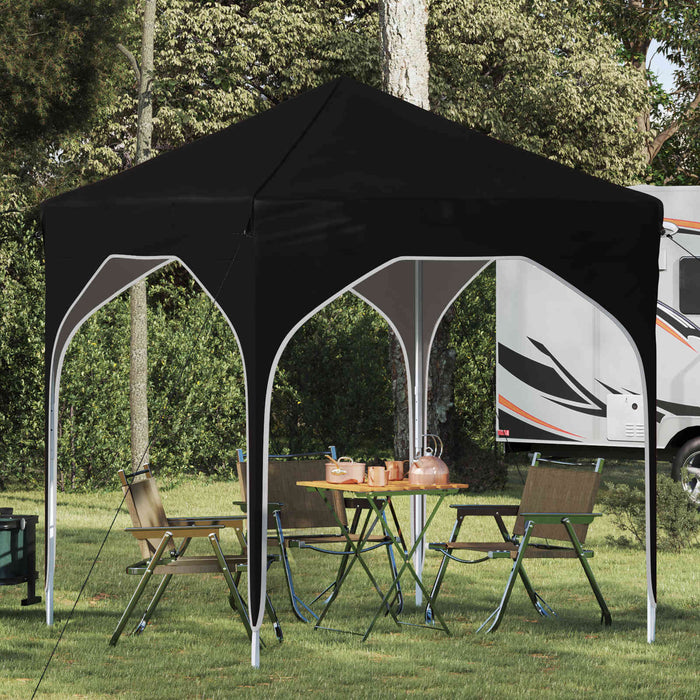 Cort de Petrecere Pop-up 194 x 194 x 245 cm Negru - WALTI WALTI