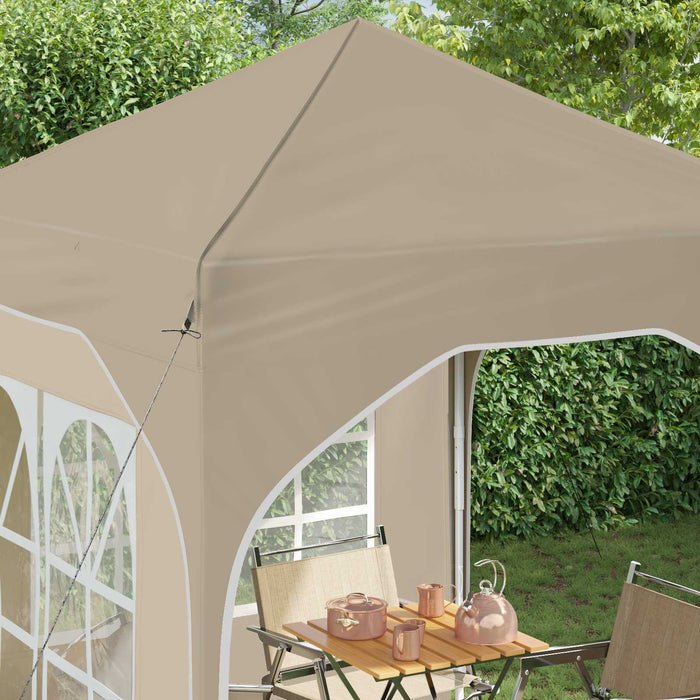 Cort de Petrecere Pop-up 192 x 192 x 245 cm Crem - WALTI WALTI