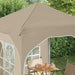 Cort de Petrecere Pop-up 192 x 192 x 245 cm Crem - WALTI WALTI