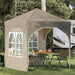 Cort de Petrecere Pop-up 192 x 192 x 245 cm Crem - WALTI WALTI