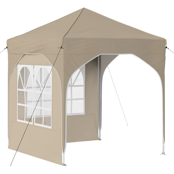 Cort de Petrecere Pop-up 192 x 192 x 245 cm Crem - WALTI WALTI