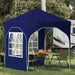 Cort de Petrecere Pop-up 192 x 192 x 245 cm albastru - WALTI WALTI