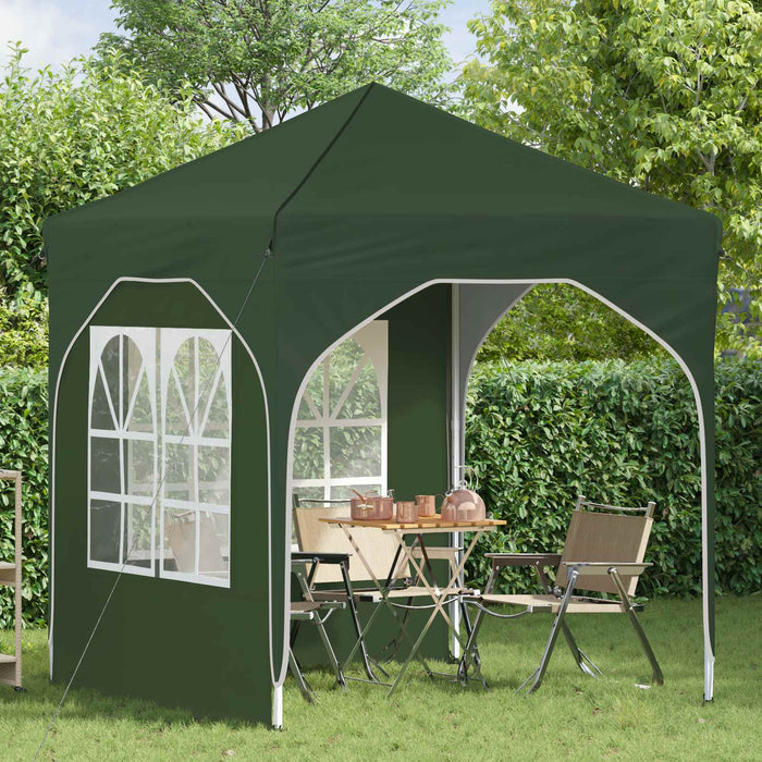 Cort de Petrecere Pop-up 192 x 192 x 245 cm Verde - WALTI WALTI