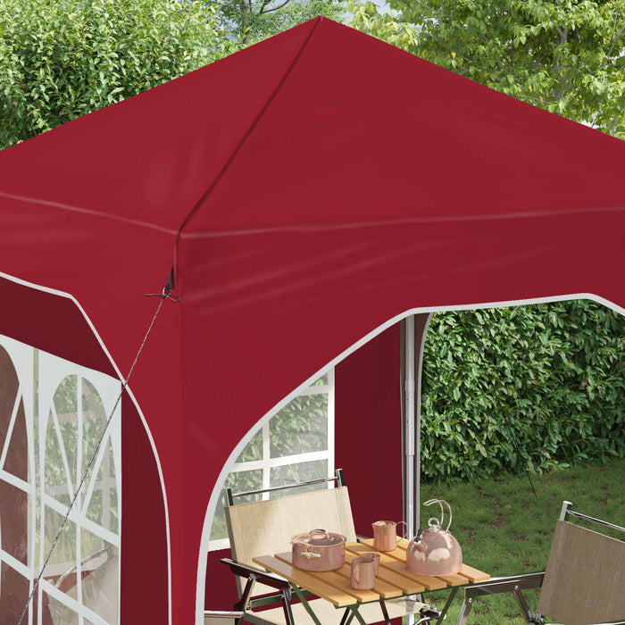 Cort de Petrecere Pop-up 192 x 192 x 245 cm Burgundy - WALTI WALTI