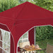 Cort de Petrecere Pop-up 192 x 192 x 245 cm Burgundy - WALTI WALTI