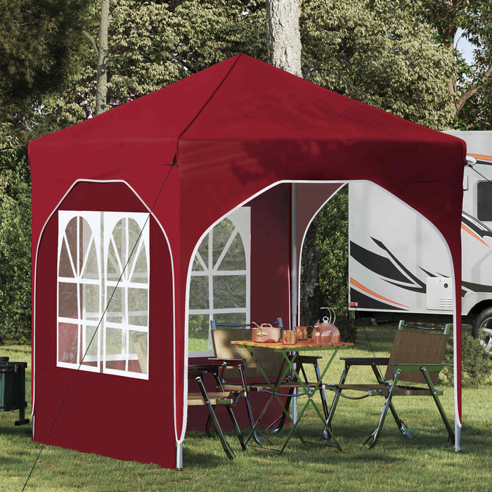 Cort de Petrecere Pop-up 192 x 192 x 245 cm Burgundy - WALTI WALTI