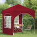 Cort de Petrecere Pop-up 192 x 192 x 245 cm Burgundy - WALTI WALTI
