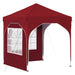 Cort de Petrecere Pop-up 192 x 192 x 245 cm Burgundy - WALTI WALTI