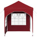 Cort de Petrecere Pop-up 192 x 192 x 245 cm Burgundy - WALTI WALTI