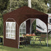 Cort de Petrecere Pop-up 192 x 192 x 245 cm Maro - WALTI WALTI