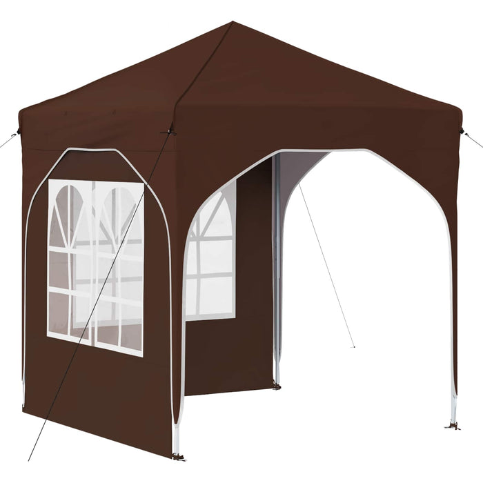 Cort de Petrecere Pop-up 192 x 192 x 245 cm Maro - WALTI WALTI