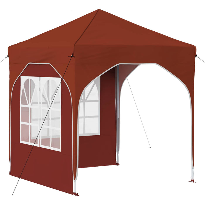 Cort de Petrecere Pop-up 192 x 192 x 245 cm Terracota - WALTI WALTI