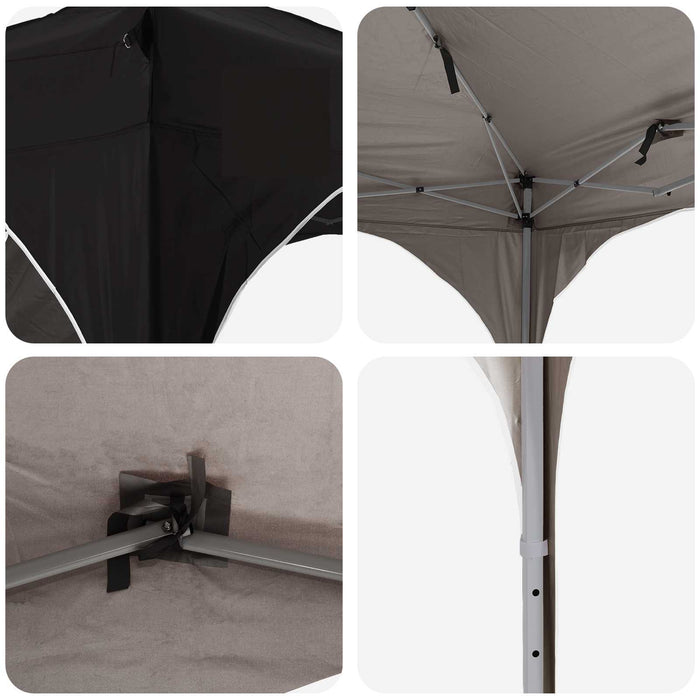 Cort de Petrecere Pop-up 192 x 192 x 245 cm Negru - WALTI WALTI