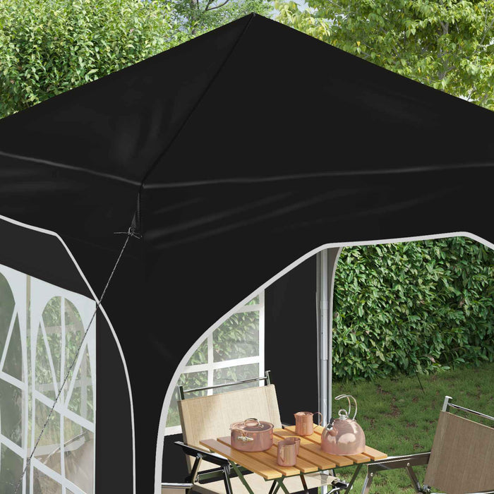 Cort de Petrecere Pop-up 192 x 192 x 245 cm Negru - WALTI WALTI