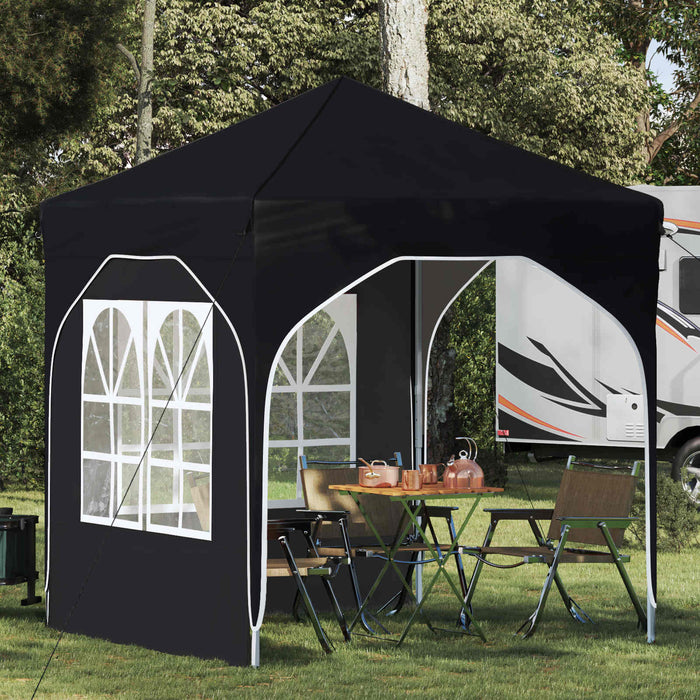 Cort de Petrecere Pop-up 192 x 192 x 245 cm Negru - WALTI WALTI