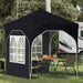 Cort de Petrecere Pop-up 192 x 192 x 245 cm Negru - WALTI WALTI