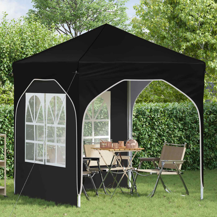 Cort de Petrecere Pop-up 192 x 192 x 245 cm Negru - WALTI WALTI