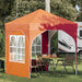 Cort de Petrecere Pop-up 192 x 192 x 245 cm Portocaliu - WALTI WALTI