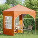 Cort de Petrecere Pop-up 192 x 192 x 245 cm Portocaliu - WALTI WALTI