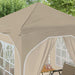 Cort de Petrecere Pop-up 192 x 192 x 245 cm Crem - WALTI WALTI