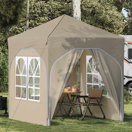 Cort de Petrecere Pop-up 192 x 192 x 245 cm Crem - WALTI WALTI