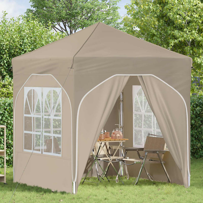 Cort de Petrecere Pop-up 192 x 192 x 245 cm Crem - WALTI WALTI