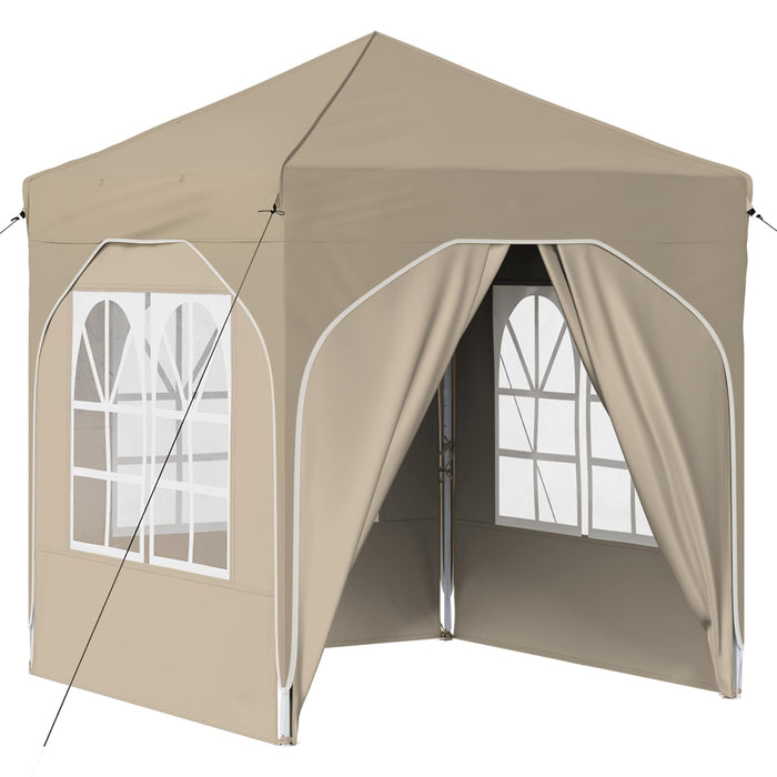 Cort de Petrecere Pop-up 192 x 192 x 245 cm Crem - WALTI WALTI