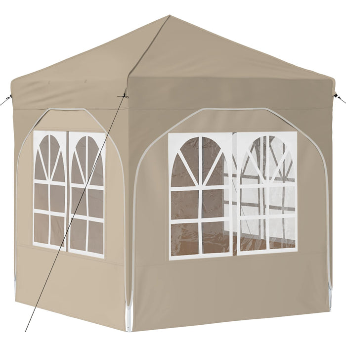 Cort de Petrecere Pop-up 192 x 192 x 245 cm Crem - WALTI WALTI