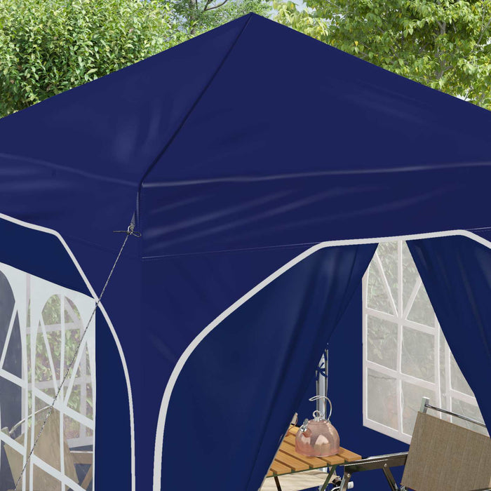 Cort de Petrecere Pop-up 192 x 192 x 245 cm albastru - WALTI WALTI