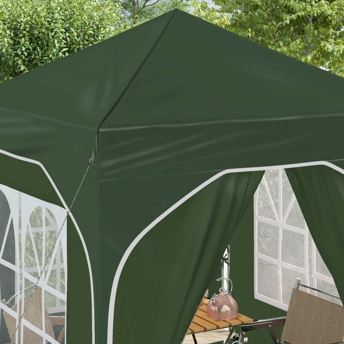 Cort de Petrecere Pop-up 192 x 192 x 245 cm Verde - WALTI WALTI