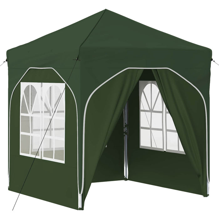 Cort de Petrecere Pop-up 192 x 192 x 245 cm Verde - WALTI WALTI