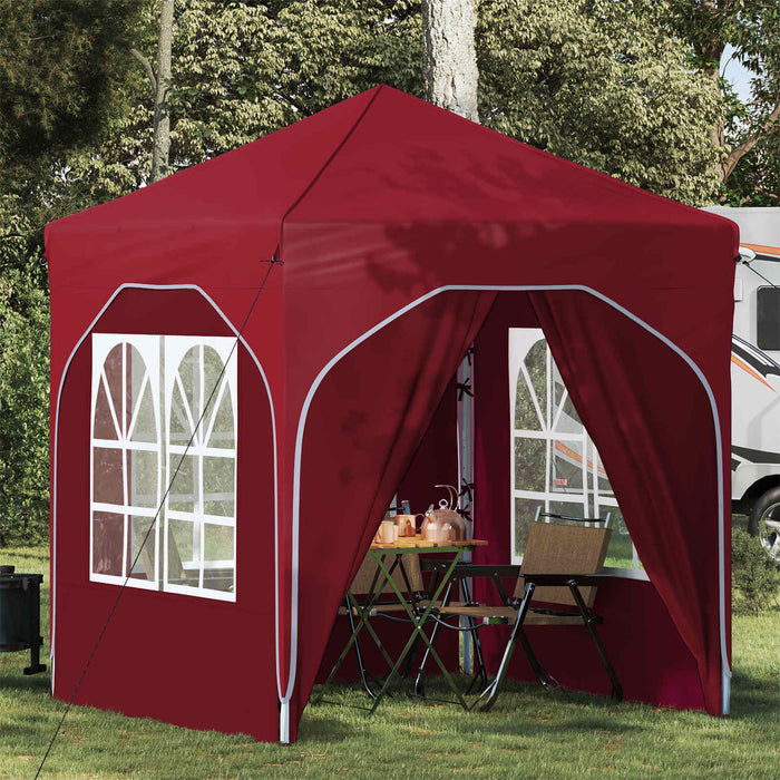 Cort de Petrecere Pop-up 192 x 192 x 245 cm Burgundy - WALTI WALTI