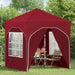 Cort de Petrecere Pop-up 192 x 192 x 245 cm Burgundy - WALTI WALTI