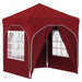 Cort de Petrecere Pop-up 192 x 192 x 245 cm Burgundy - WALTI WALTI