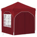 Cort de Petrecere Pop-up 192 x 192 x 245 cm Burgundy - WALTI WALTI