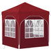 Cort de Petrecere Pop-up 192 x 192 x 245 cm Burgundy - WALTI WALTI
