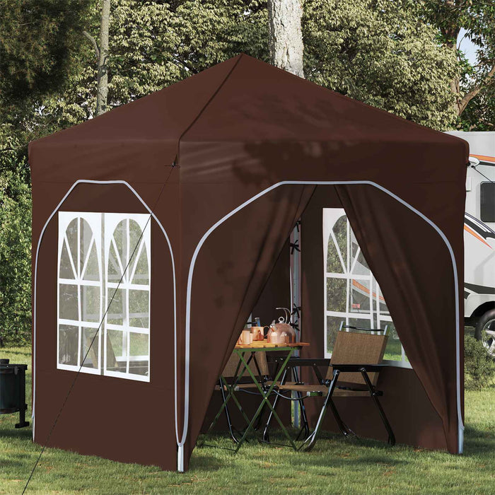 Cort de Petrecere Pop-up 192 x 192 x 245 cm Maro - WALTI WALTI