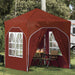 Cort de Petrecere Pop-up 192 x 192 x 245 cm Terracota - WALTI WALTI