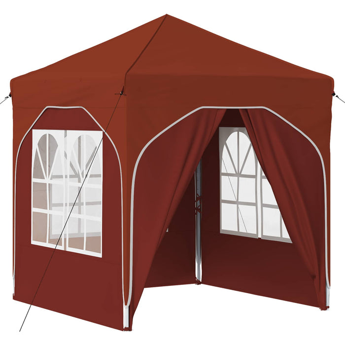 Cort de Petrecere Pop-up 192 x 192 x 245 cm Terracota - WALTI WALTI