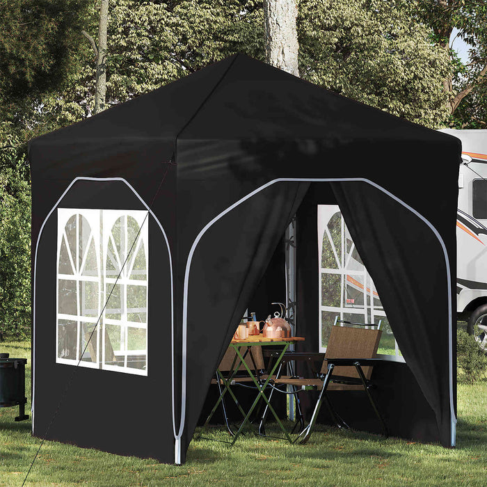 Cort de Petrecere Pop-up 192 x 192 x 245 cm Negru - WALTI WALTI