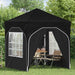 Cort de Petrecere Pop-up 192 x 192 x 245 cm Negru - WALTI WALTI