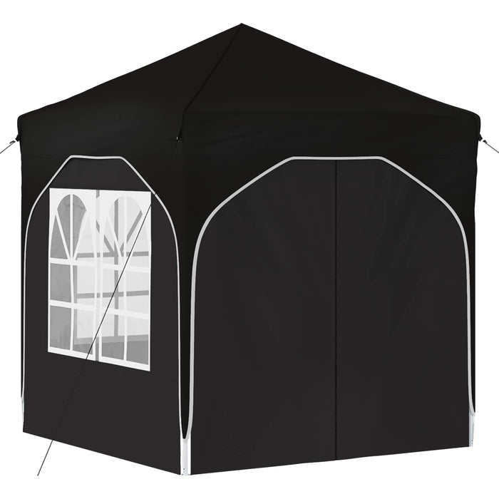 Cort de Petrecere Pop-up 192 x 192 x 245 cm Negru - WALTI WALTI