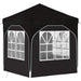 Cort de Petrecere Pop-up 192 x 192 x 245 cm Negru - WALTI WALTI