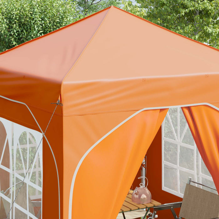 Cort de Petrecere Pop-up 192 x 192 x 245 cm Portocaliu - WALTI WALTI