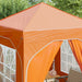 Cort de Petrecere Pop-up 192 x 192 x 245 cm Portocaliu - WALTI WALTI