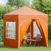 Cort de Petrecere Pop-up 192 x 192 x 245 cm Portocaliu - WALTI WALTI
