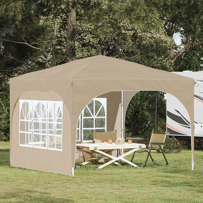 Cort de Petrecere Pop-up 290 x 290 x 245 cm Crem - WALTI WALTI